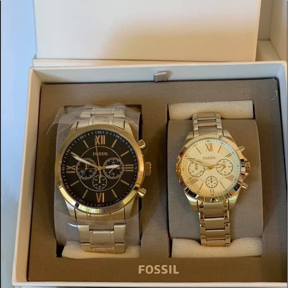 FOSSIL Couple Watch Set - Picture 2 of 2